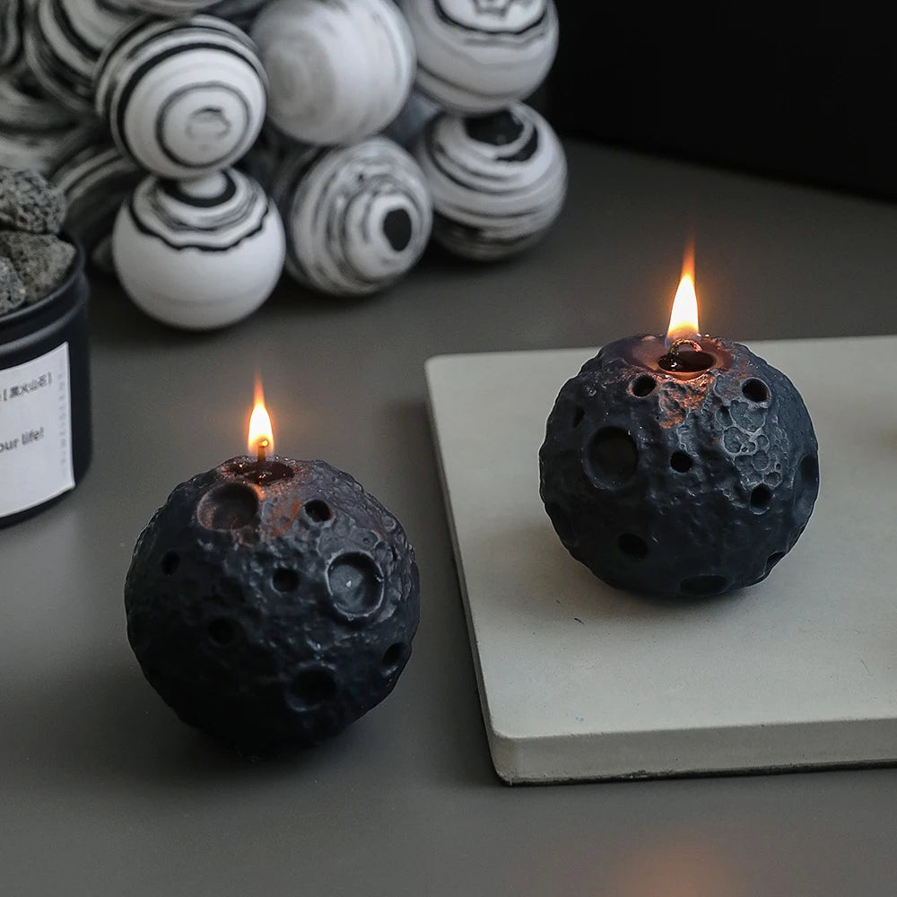 Creative Lunar Shape Scented Candles Home Decor Candle For Party Birthday Room Decoration Gift