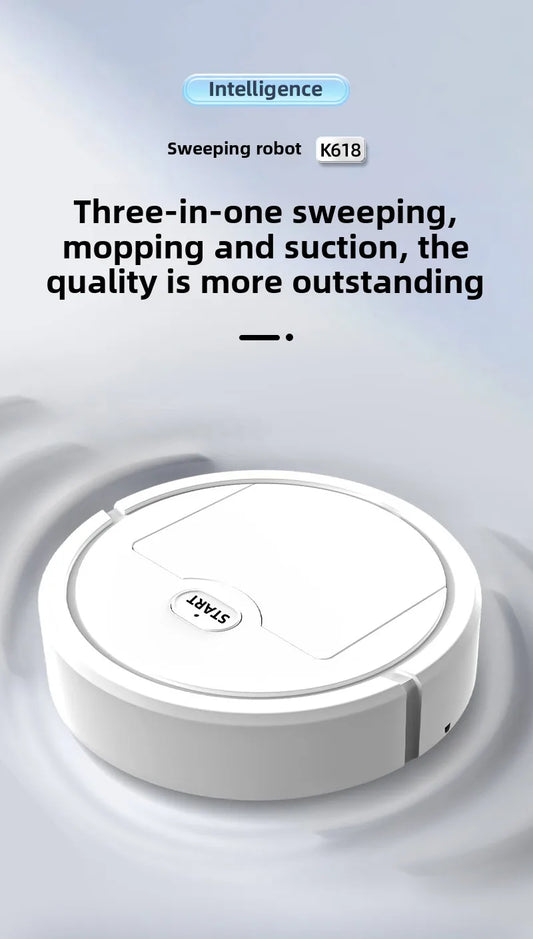 Mini Smart Household Robot Vacuum Cleaner Household Self-Cleaning Sweep and Wet Mopping Rechargeable Electric Vacuum Robotic