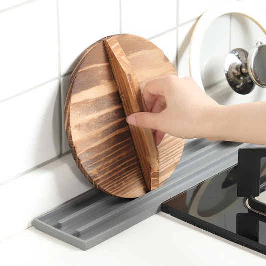 Silicone Countertop Pot Lid Storage Mat Heat Resistant Anti Slip Grooves Kitchen Sink Pad Holder Kitchen Supplies