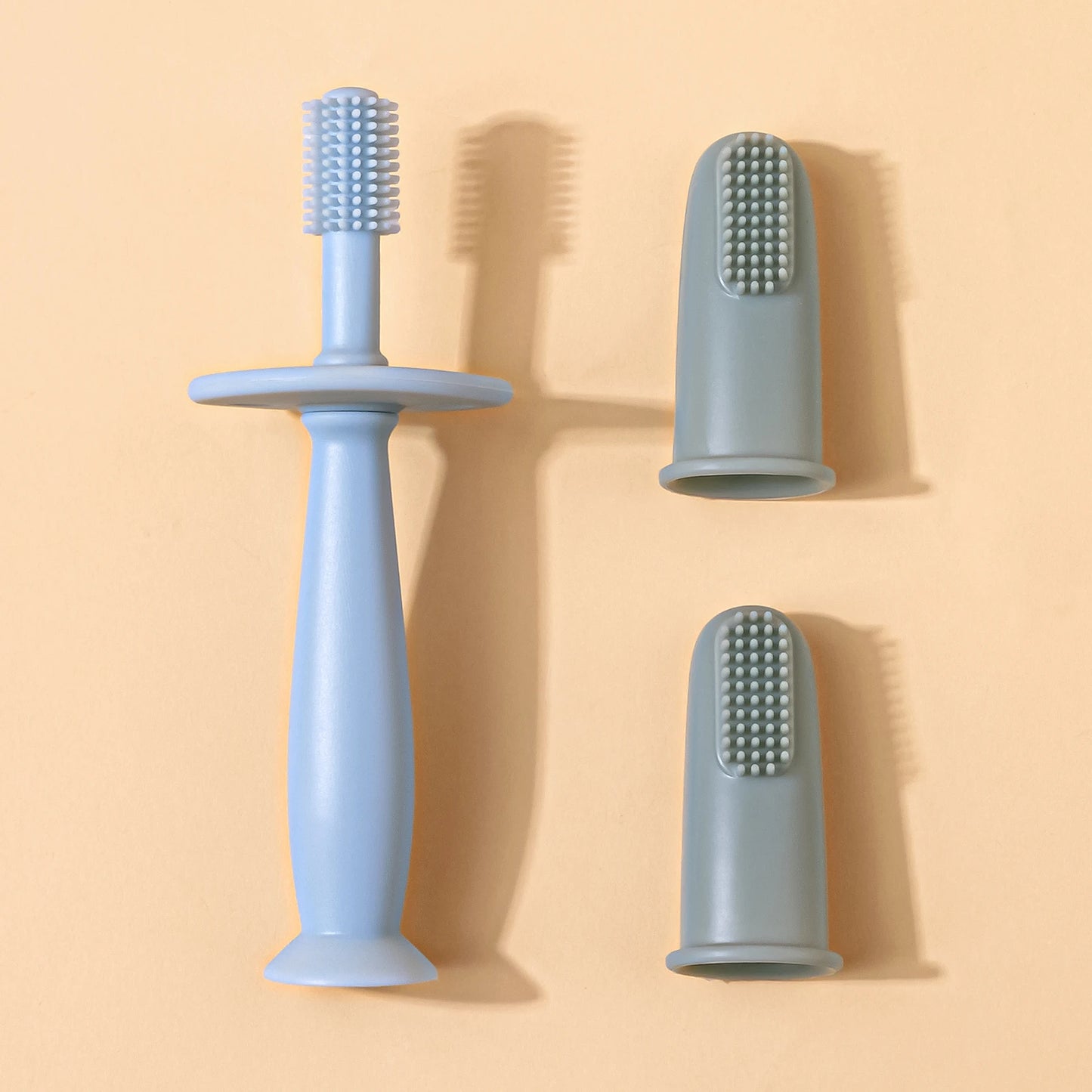 3pcs Baby Finger Toothbrush Soft Cleaning Toothbrush For Kids BPA Free Oral Health Care For Infant Gentle Protect Babie