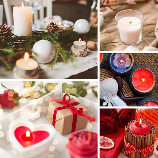 Candle Making Kit - 200G Beeswax Wax, Wicks, Holders & Stickers for Scented Candles and Crafts