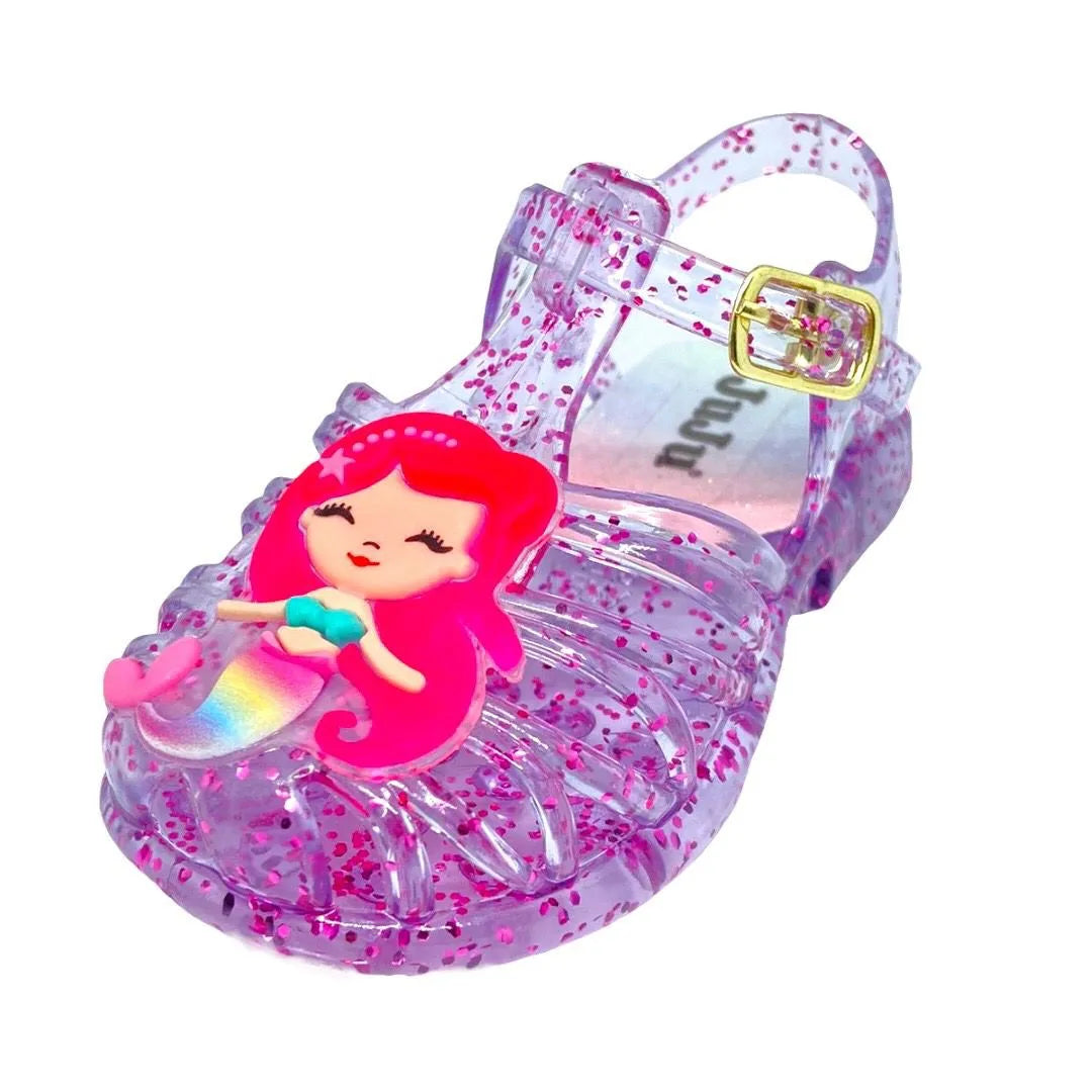 Sandals girl glitter mermaid children's shoes baby Juju shoes