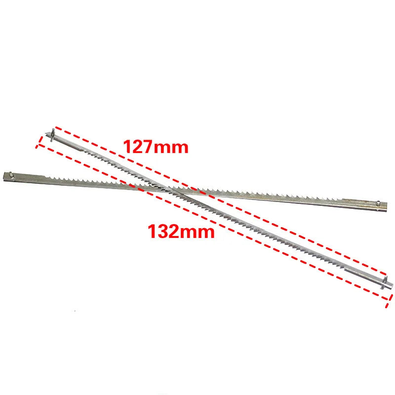 12x Pinned Scroll Saw Blades Woodworking Power Tools Accessories 127mm Black