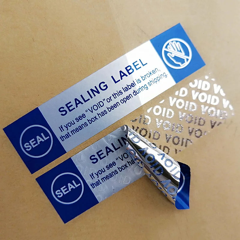 100PCS/pack English Security Seal Tamper Proof Void Security Warranty Stickers Tag Supplies