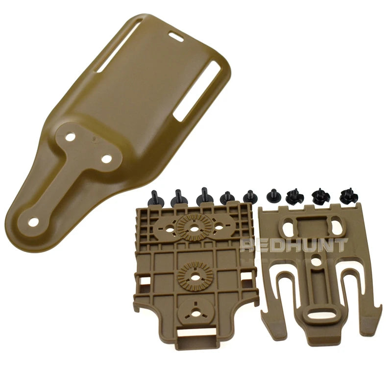 Gun Hoster Accessories Mid-Ride Belt Loop Adapter Loop Mid-Ride Drop Low-Ride Universal Belt Loop Quicck Locking Kit