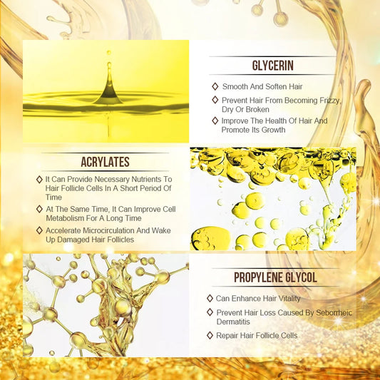 PURC Ginger Hair Serum Smoothing Shiny Strengthen Hair Scalp Treatment Hair Care Products