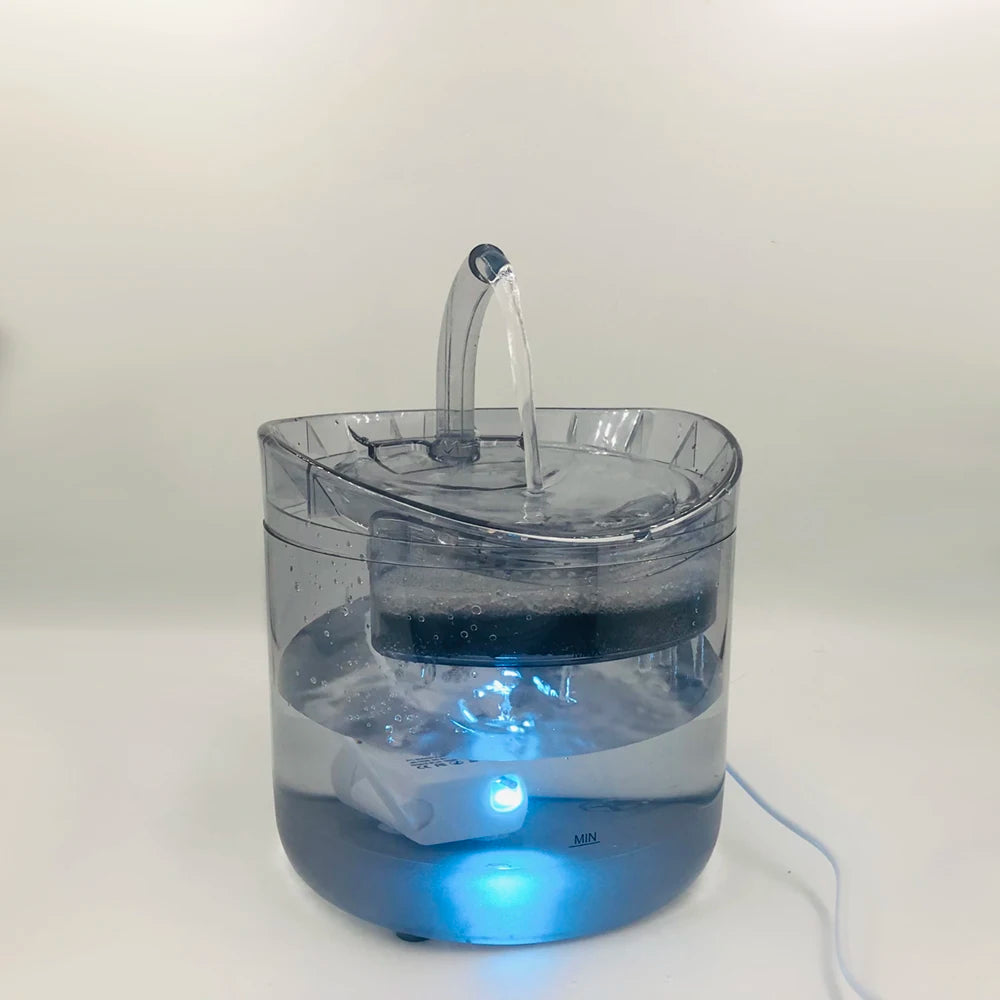 Water Pump LED Light For Cats Fountain Dogs Pet Dispenser Submersible Fish Tank Blue Light Auto Feeder Replacement Accessories