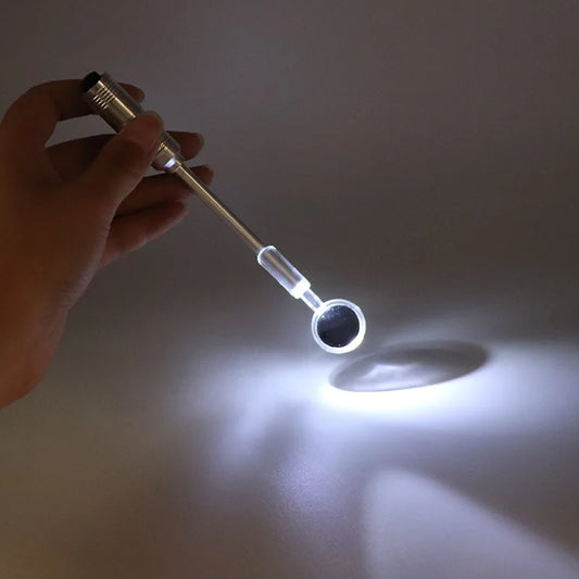 1pc Mouth Mirror with LED Light Teeth Oral Dental Mirror Illuminated Tooth Care Tool Oral Hygiene Instrument For Dental Clinic