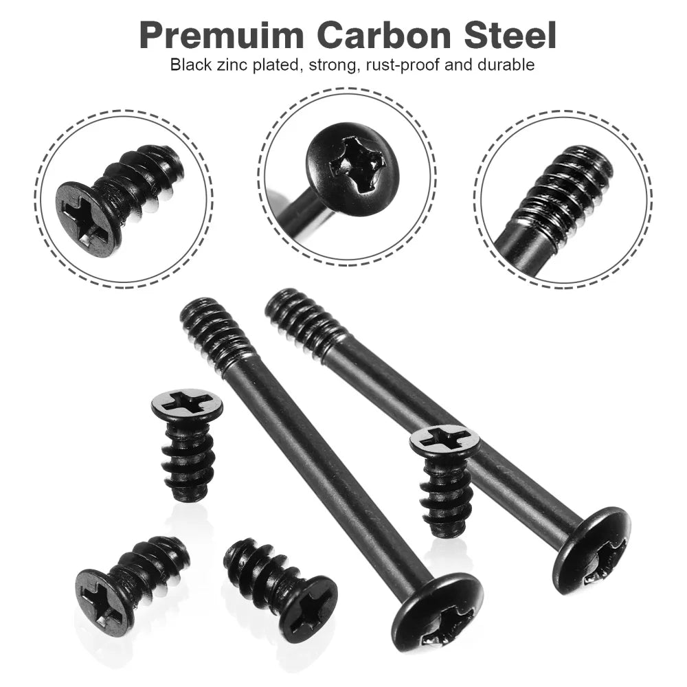 60pcs Computer Case Cooling Fan Screws Computer Fan Mount Long Short Screws