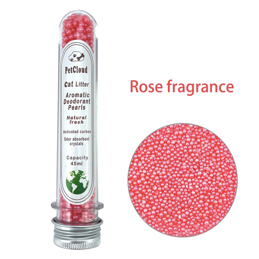 4 Aromatic Cat Litter Deodorant Beads Odor Activated Carbon Absorbs Pet Removaling Excrement Stink Deodorizing Cleaning Supplies