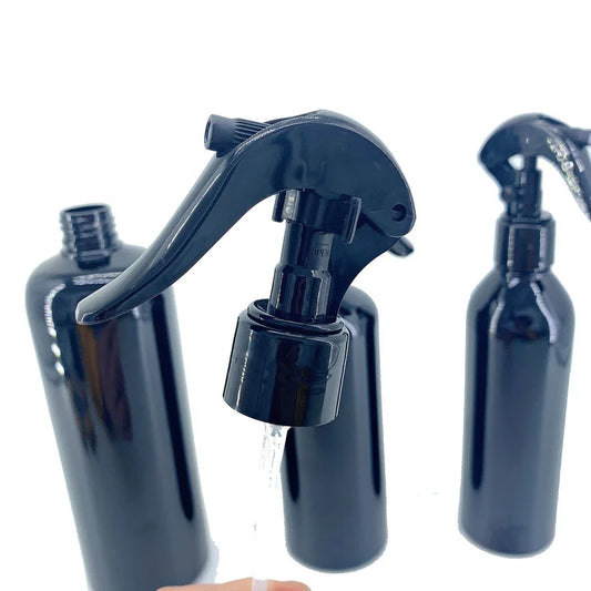 500ml 300ml 250ml Trigger Sprayer Atomizer Black PET Mist Spray Bottle for Cleaning Detergent 10pcs/lot P304