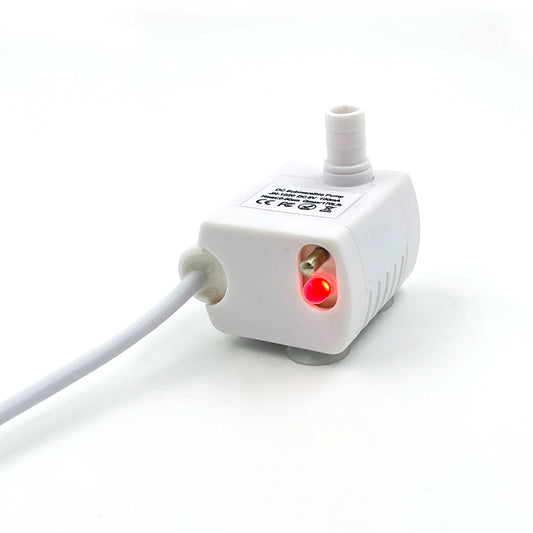 Water Pump LED Light For Cats Fountain Dogs Pet Dispenser Submersible Fish Tank Blue Light Auto Feeder Replacement Accessories