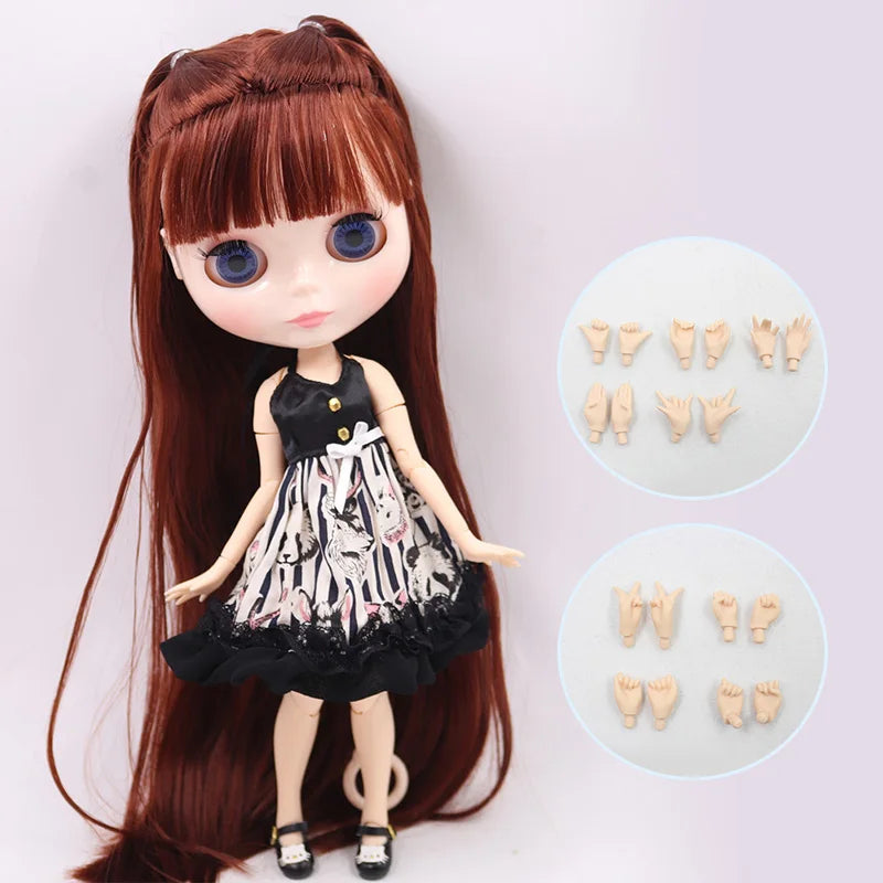 ICY DBS Blyth Doll Combo Clothes Shoes Hand Set Included Children Toy Gift 1/6 BJD Ob24 Anime Girl Azone M
