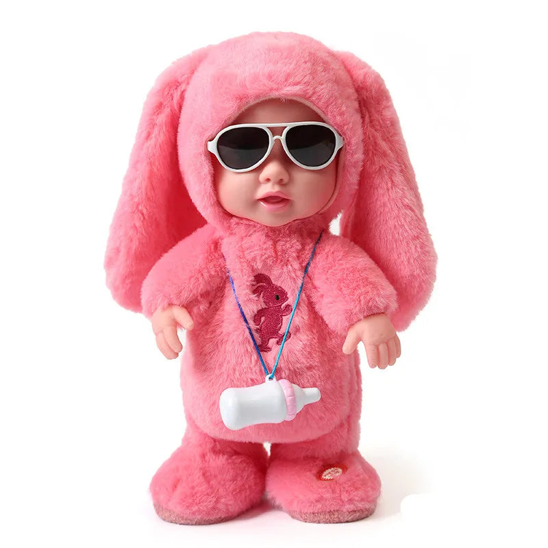 Electronic Reborn Baby Doll Toys Talk Walk Robot Doll 120 Songs Stuffed Lifelike Toddler Baby For Kids Accompany Birthday Gifts