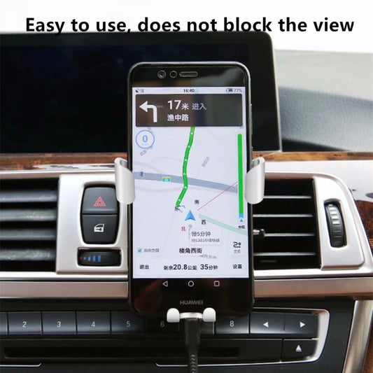 Gravity Car Holder For Phone Air Vent Clip Mount Mobile Cell Stand Smartphone GPS Support For iPhone Xiaomi In Car No Magnetic