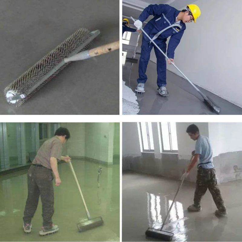 DIY 50CMX14MM Spiked Aeration Floor Roller Hand Tools Self Levelling Cement Defoaming Roller Screed Tools Accessories