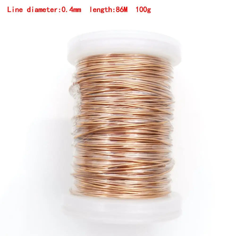 0.1mm 0.2mm 0.4mm 0.5mm 1mm 1.3mm Copper Wire Magnet Wire Enameled Copper Winding Wire Coil Copper Wire Winding Wire Weight 100g