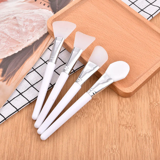 1Pc White Makeup Silicone Facial Mask Brush Professional Mud Cream Brushes DIY Skin Care Foundation Gel Cosmetic Beauty Tool