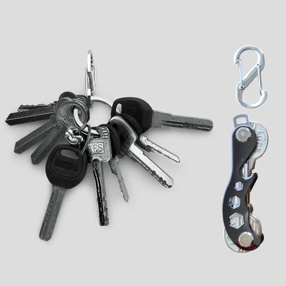 Smart Key Holder EDC Gear Key Holder Creative Gift Car Key Organizer Multi-functional key Clip keychain Compact Key Holder