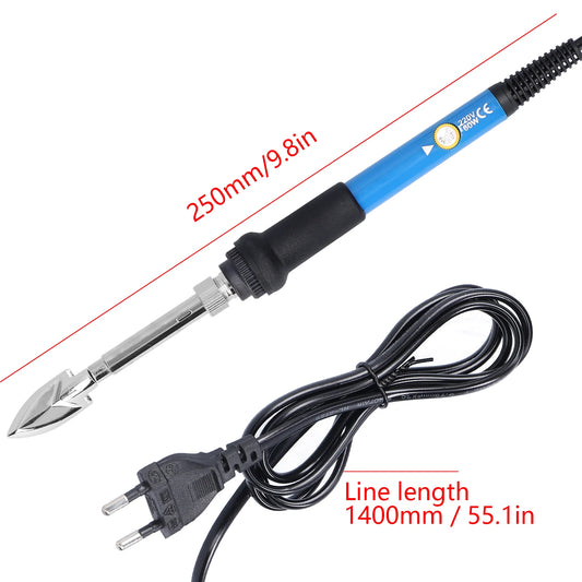 60W Adjustable Mini Soldering Iron Adjustable Temperature Leather Wrinkle Removal Small Iron Constant Temperature Electric Iron