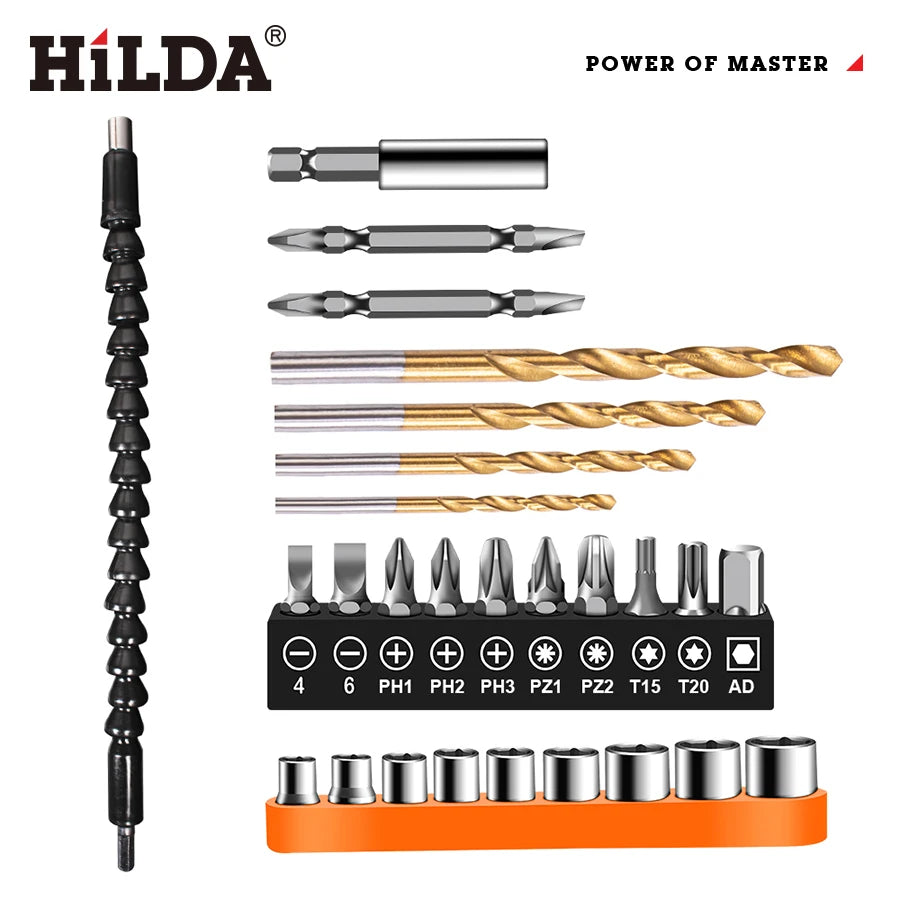 HILDA Multifunctional Drill Bits Set Flexible Shaft Extension Screwdriver Bit Holder Connect Power Tools Accessories