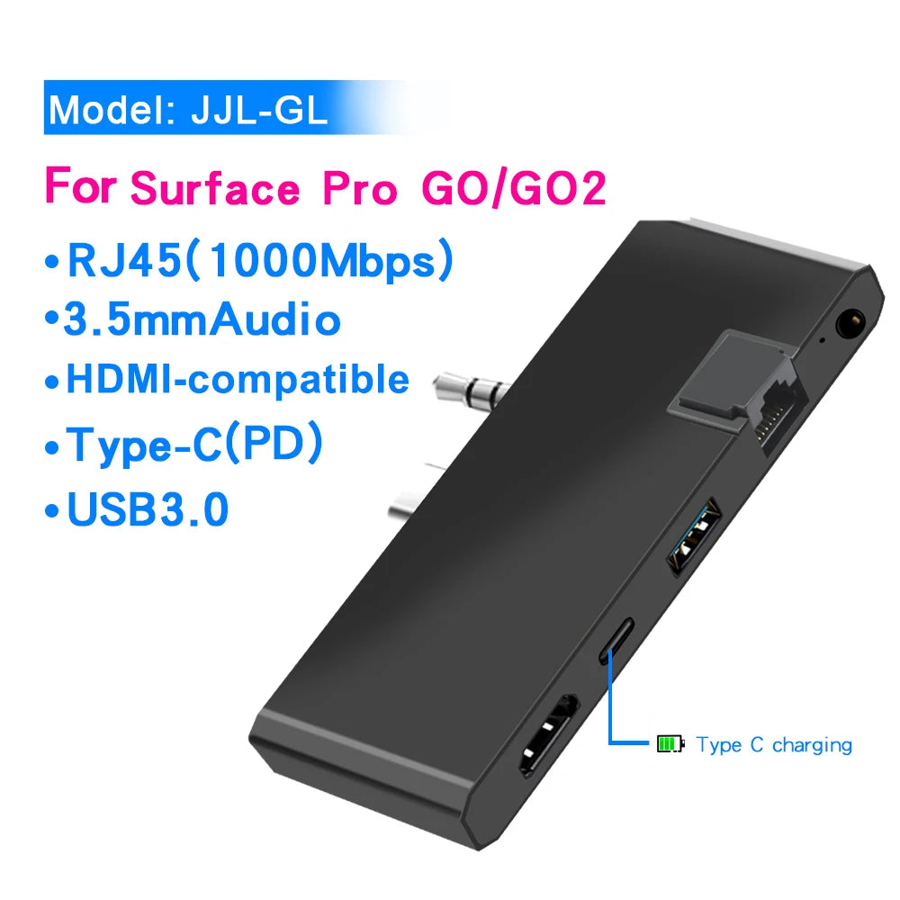 KARTOMAN USB 3.0 HUB 4K HDMI-compatible Gigabit Ethernet adapter audio SD/TF for Microsoft Surface GO 2 Laptop Docking Stations