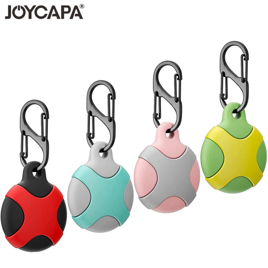 Silicone Case for Apple AirTag with Keychain Ring Waterproof Shockproof Protective Sleeve Tracker Cover Airtags Holder Carabiner
