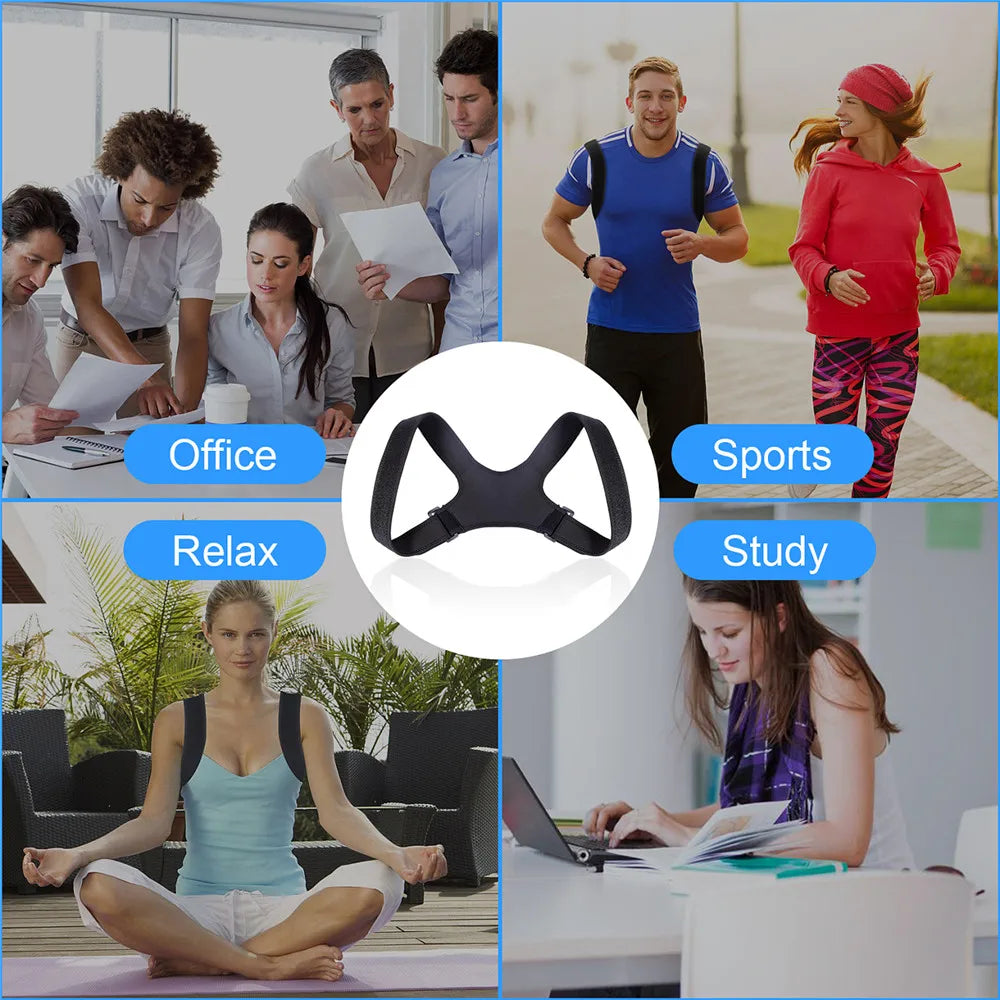 Brace Support Belt Adjustable Back Posture Corrector de postura Brace Belt Spine Back Shoulder Lumbar Corset Posture Correction