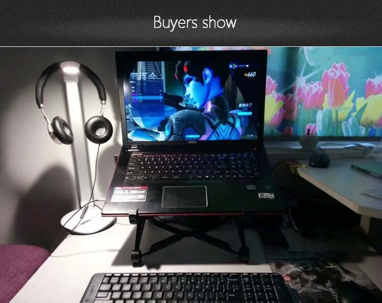 NEXSTAND K2 Laptop Stand Folding Portable Laptop Stand Viewing Angle Height Adjustable Bracket Laptop Accessories Notebook Stand