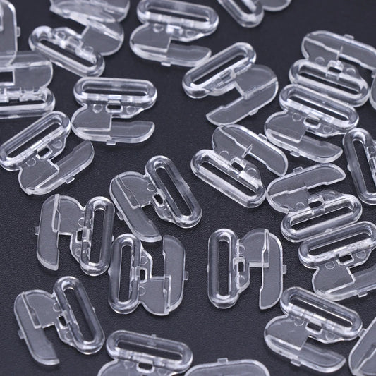 50pcs Bikini Clips Hook Snap Bra Clasps Swimsuit Buttons Apparel Sewing Buckles