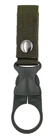 Tactical Water Hanger Outdoor Gear Clip Carabiner Water Bottle Buckle Hook Holder Keychain Belt Webbing Strap for Hiking Camping