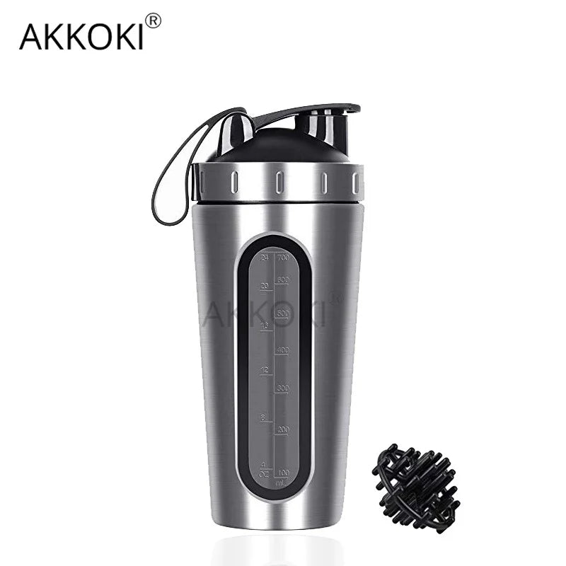 28OZ Whey Protein Powder Sports Shaker Bottle For Water Bottle Gym Nutrition Blender Cup Stainless Steel Extreme Sport Space Cup