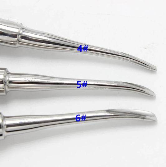 6 pcs/ kit dental lab dentistry dentist dental detista equipment for teeth whitening clareador curved ROOT ELEVATOR