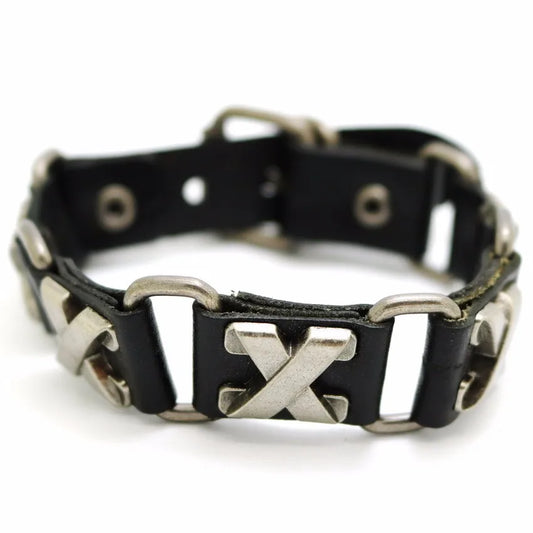 2018 New Accessories For Men And Women Retro Casual leather Bracelet Men Fashion Punk Bracelet Bracelet