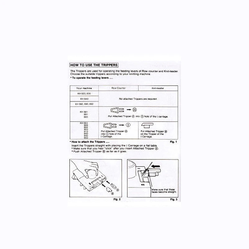 KA8210 Intarsia Carriage for 4.5mm 5.6 Gauge Brother Creative Artisan Knitting Machine KH860 KH864 KH868 KH940