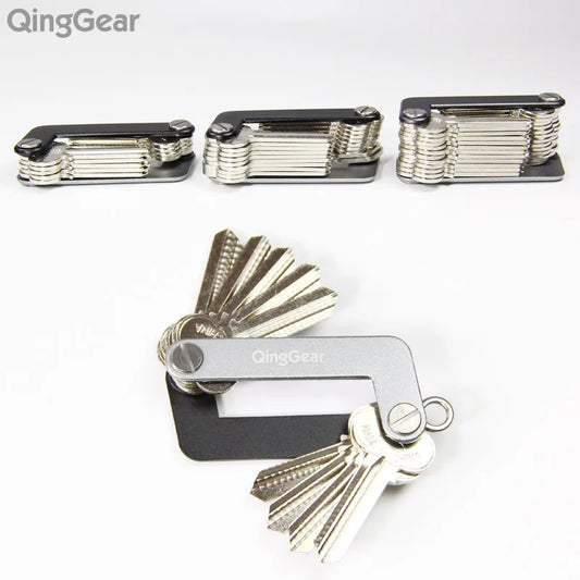 QingGear OKEY Advanced Key Organizer Travel Key Kits Light Weight Quickly and Easily Open door key Holder folder keys bar Tool