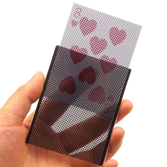 Funny WOW Poker Card magic trick WOW Card Wonderful Vanish Illusion Change Sleeve Close-Up Street Magic Trick