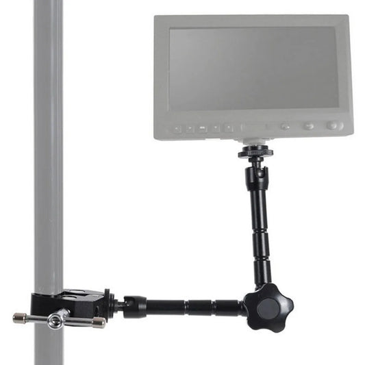 Tablet Stand Adjustable Friction Articulating Magic Arm Clamp With 1/4" Thread Adapter for Tablet Phones 4-11 inches iPad Holder