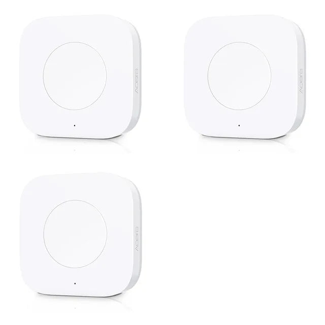 Aqara Wireless Mini Switch Zigbee Connection Versatile 3-way Control Button for Smart Home Devices Compatible with Apple HomeKit
