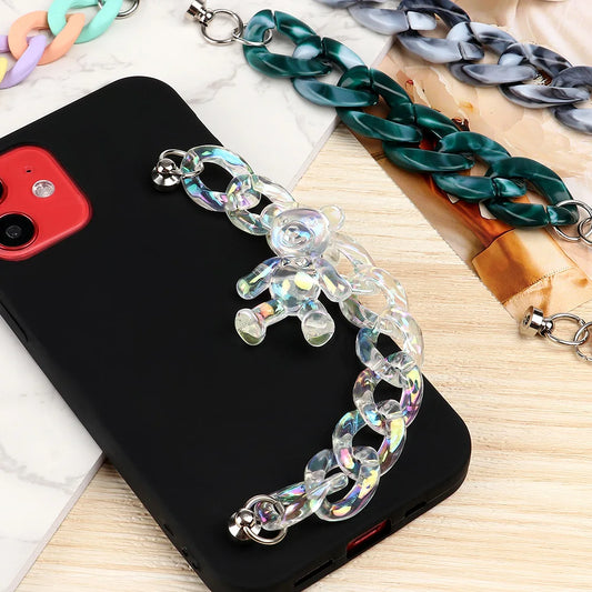 Mobile Phone Straps Phone Pendant Lanyard Decoration Phone Case Anti Lost Chain Beaded Secure for DIY Phone Case Accessory