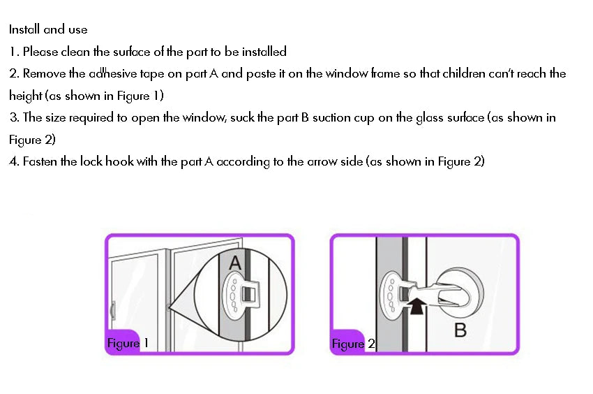 Sliding Door Lock Child Safety Baby Proof Sliding Window Lock with Strong Suction Cup for Glass Doors, Closets, Patio, Windows
