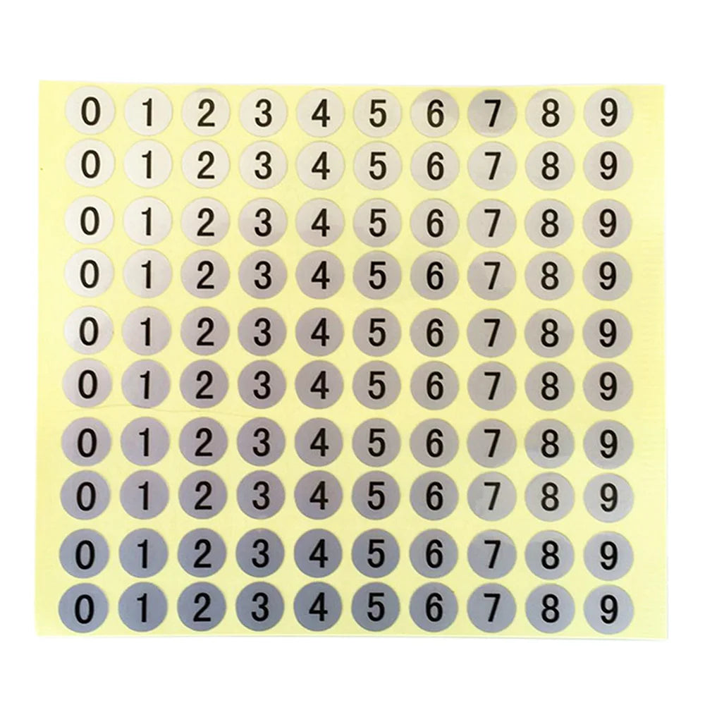 10mm 0-9 Number Waterproof Round Stickers Labels Scrapbooking Stationary Supplies DIY Paper Handmade Crafts