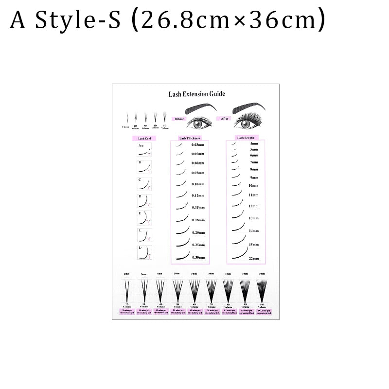 Lash Extensions Guide Poster Prints Makeup Wall Art Picture Decor Eyelash Business Form Art Canvas Beauty Salon Room Decoration