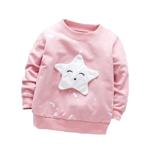 6-24M Newborn T-shirts For Girls Boys Autumn Spring Toddler's Clothing Cotton Kids T shirt Long Sleeves Baby Clothes Top Outfits