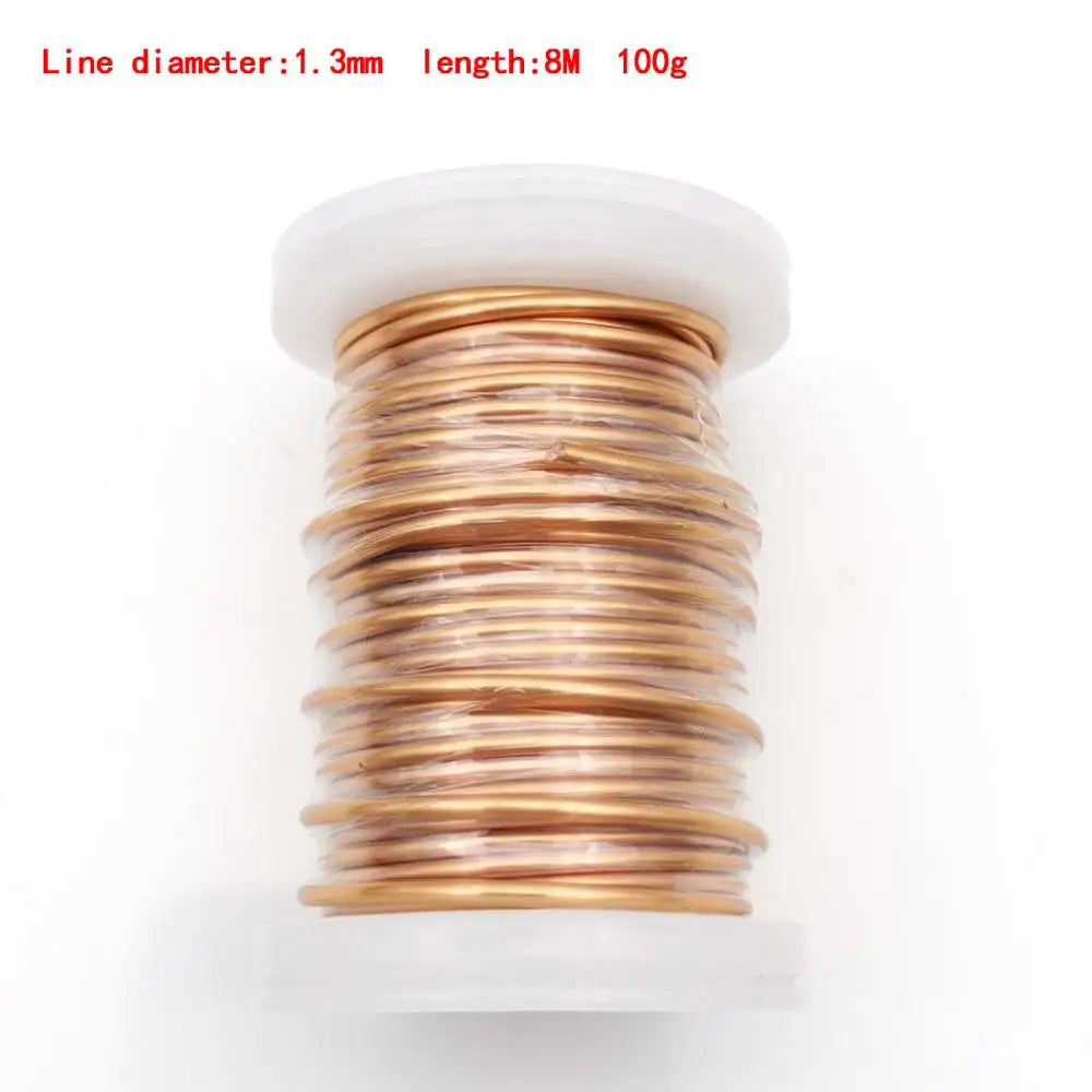 0.13mm 0.25mm 0.51mm 1mm 1.25mm copper wire Magnet Wire Enameled Copper Winding wire Coil Copper Wire Winding wire Weight 100g