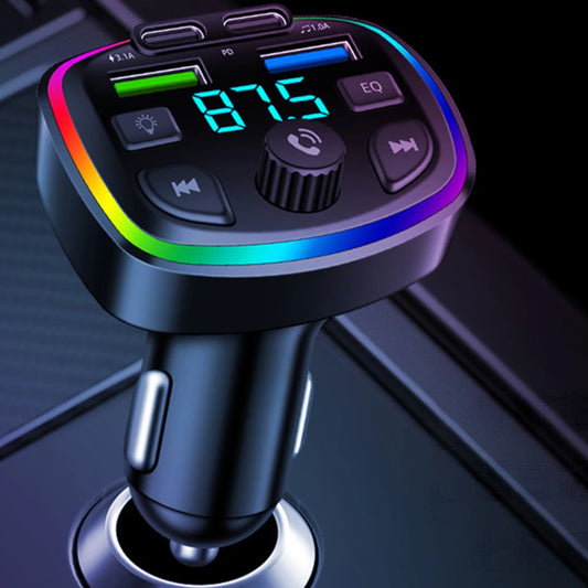 5.0 FM Transmitter Car Bluetooth-compatible 3.1A 1.0A Dual USB Car Charging MP3 Player FM Transmitter 