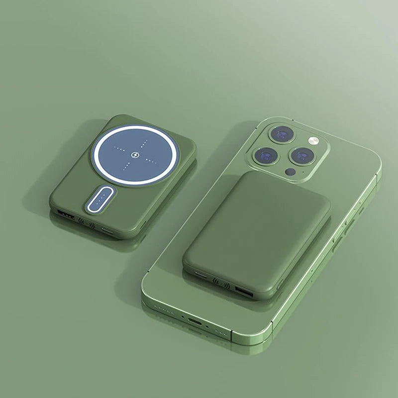 5000mAh Power Bank Magsafe Magnetic Wireless Fast Charging Thin Portable Mobile Phone Accessories