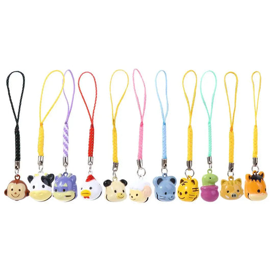 for Phone Cartoon Bell Pendant DIY Keychain Bear Bunny Phone Dolls Phone Lanyard Phone Bell Straps Mobile Phone Straps