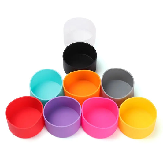 Slip-proof Bottle Silicone Boots Sleeves For 12OZ 18OZ 21OZ 24OZ Hydro Flask Water Bottle Cup Lid For Outdoor Camping Hiking