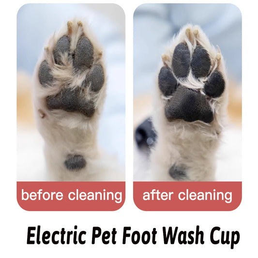 Automatic Dog Paw Washer USB Rechargeable Pet Paw Cleaner Portable Dog Cleaning Cup Foot Pet Paw Cleaner Electric Paw Massager